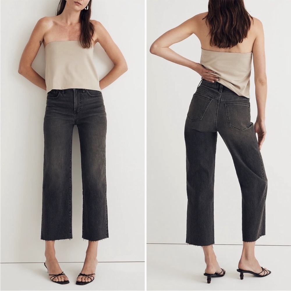 Madewell Perfect Vintage Wide Leg Crop Jeans 26 New without Tags